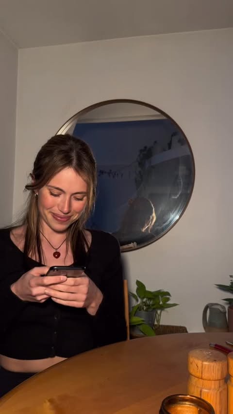Instagram post by @55555leah for Tinder. Caption reads: Tinder’s new Astrology Mode is making things [...].