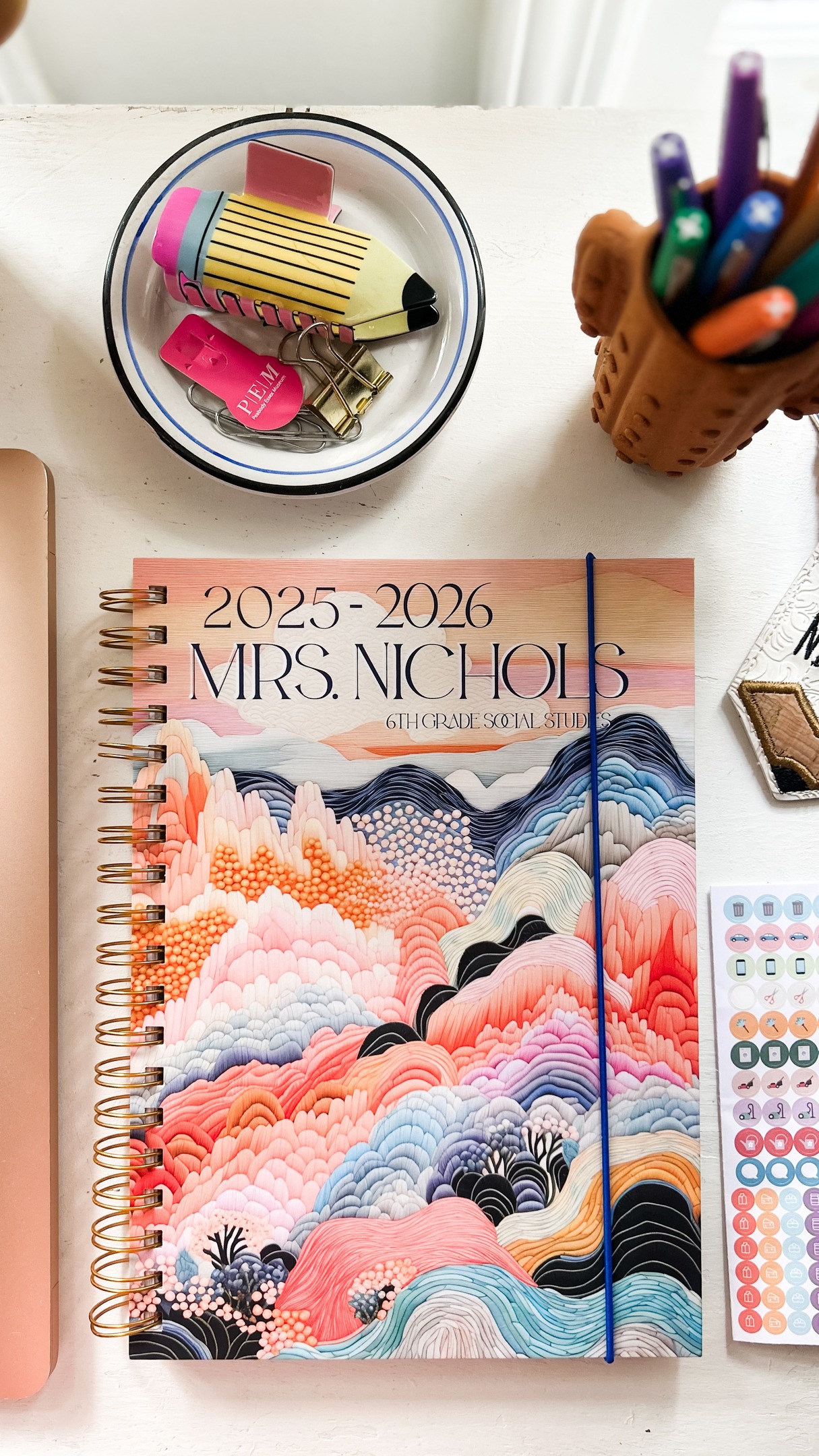 Instagram post by @malindakay for So Typical Me. Caption reads: April is chaos. State testing. Field trips.....