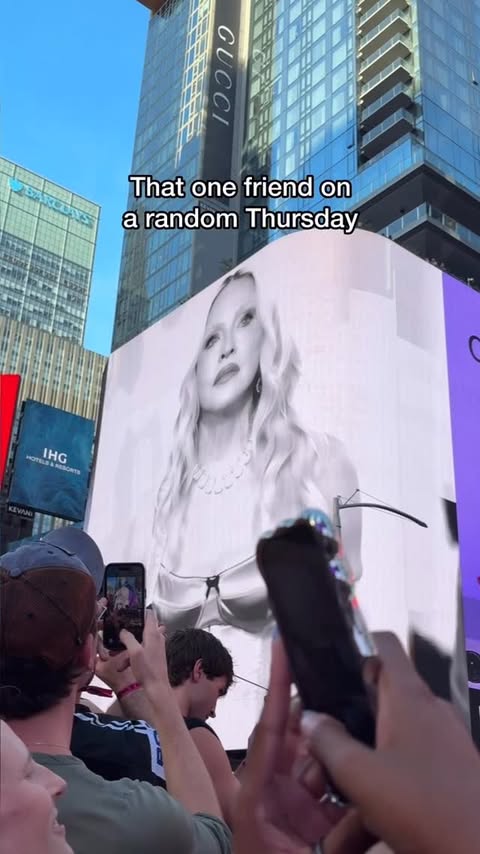 Instagram post by @touch.me.lovely for Grindr. Caption reads: happy pride month! @madonna @grindr #grindrpartner.