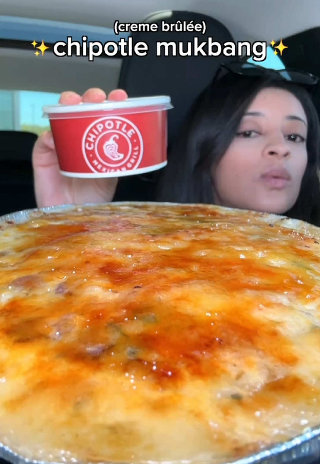 TikTok post by @sophiesophss for Leisure Project Co. Caption reads: Chipotle creme brulee candied bowl w/ @Leisure....