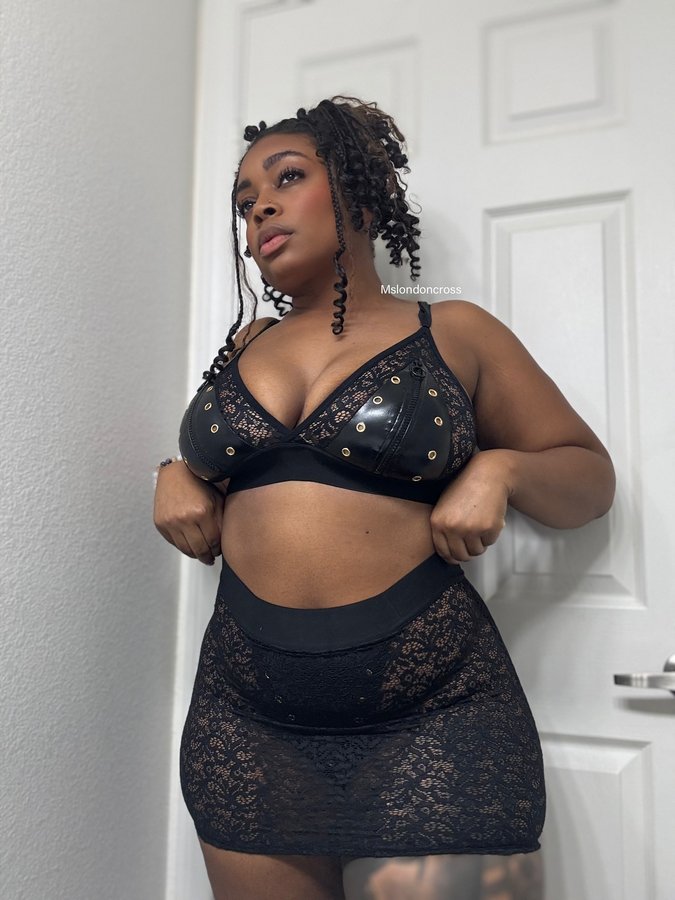 Instagram post by @mslondoncross for Tutti Rouge. Caption reads: Black looks so good ❤️ set from....