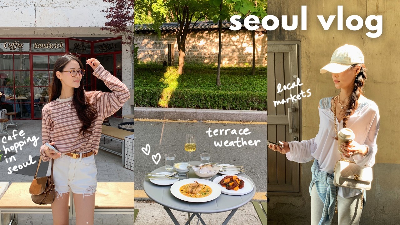 YouTube post by @KieunChoi for Thematic. Caption reads: seoul vlog 🪽 our pregnancy journey, hair growth,....