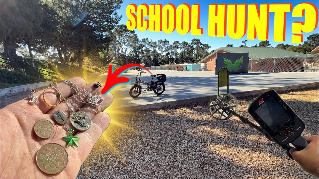 YouTube post by @MontereyMagnetMan for Heybike. Caption reads: Do Schools Have MORE Jewelry Than the Beach?.