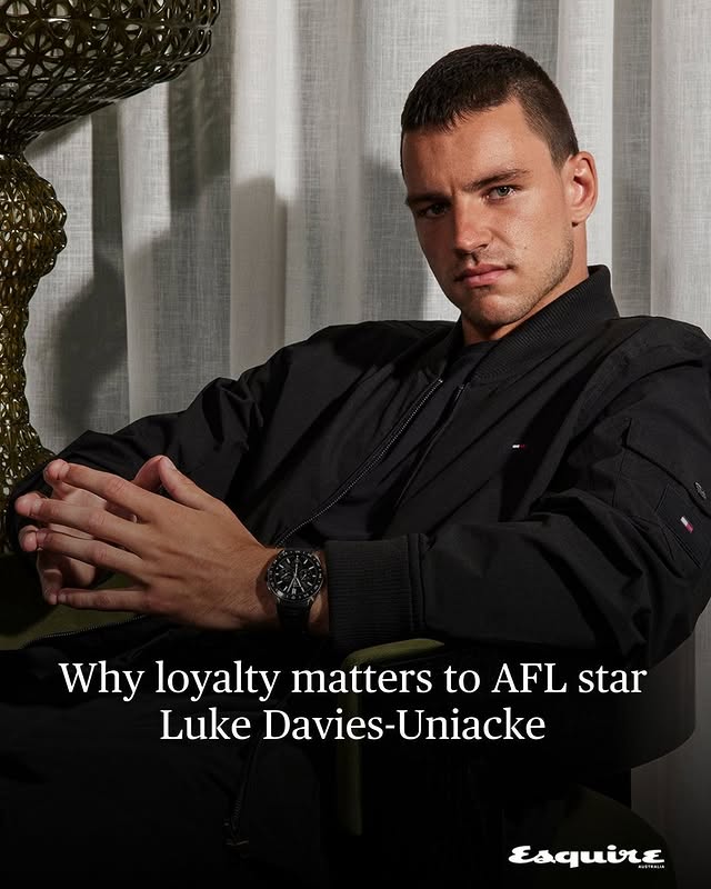 Instagram post by @lukeydavies for Esquire. Caption reads: [...] more grounded. In his interview with....