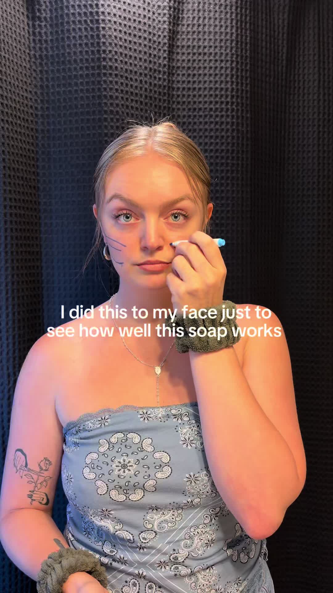 TikTok post by @gilliannhuntt for Siot US. Caption reads: this k-beauty cleansing soap is immediately going....