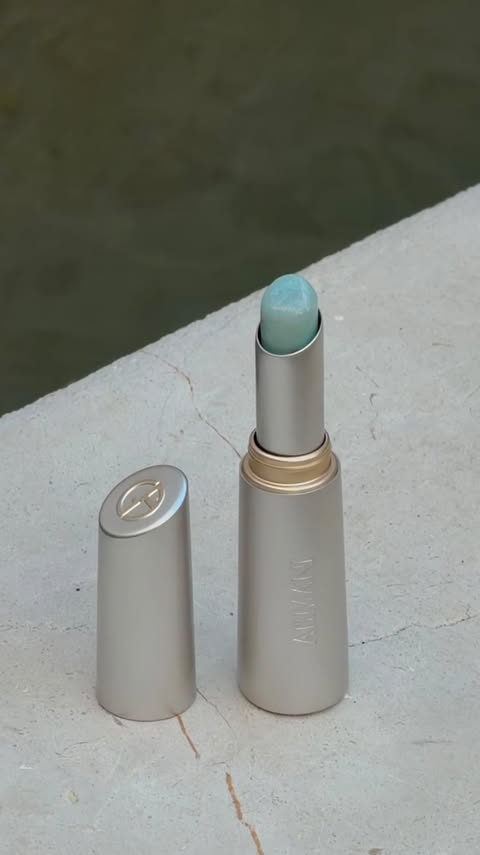 Instagram post by @sasha__fuks for Armani beauty. Caption reads: Armani Prisma Flash @armanibeauty has officially....