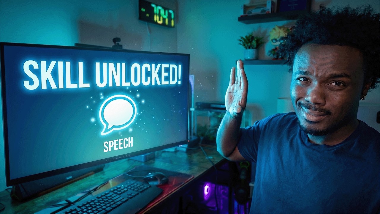 YouTube post by @NazLouis for ElevenLabs. Caption reads: I Built An Ai Assistant That Can Rewrite Its Own....