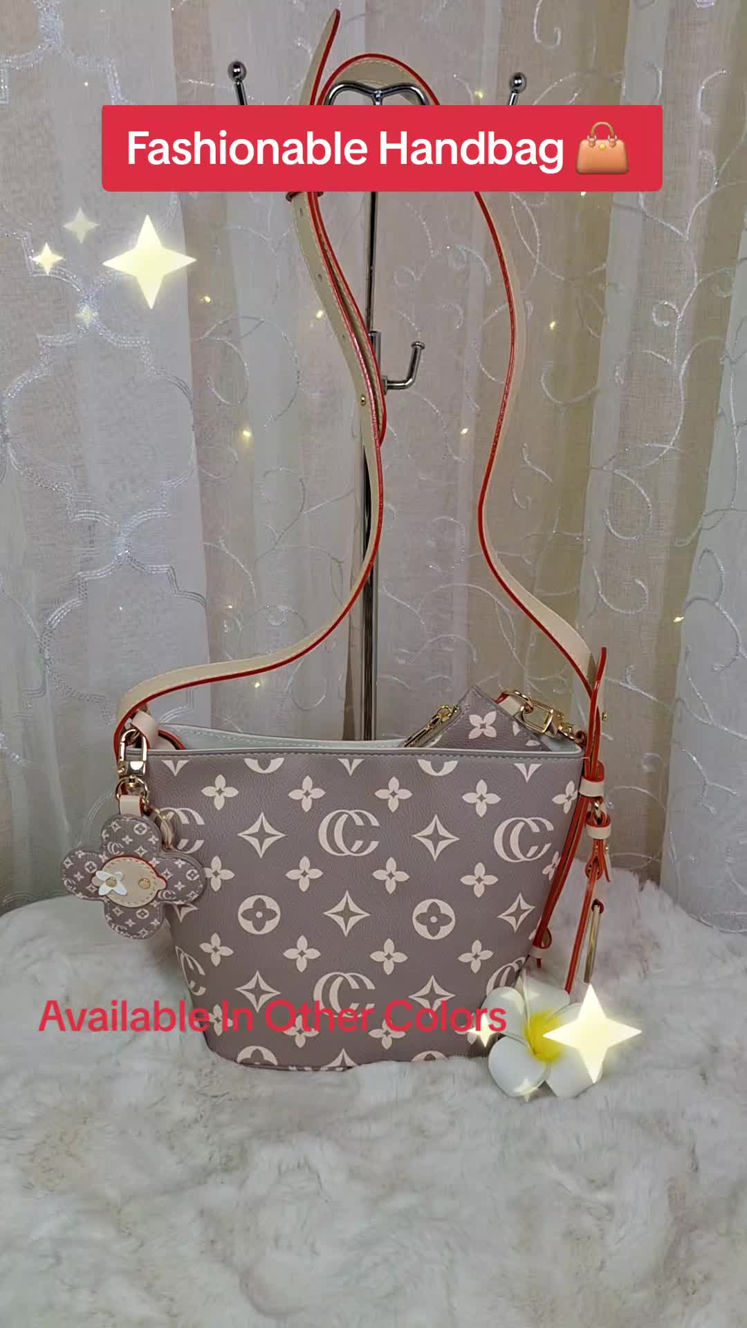 TikTok post by @digital.life.with.lena for HKCLUF US. Caption reads: [...] Luxurious and Trendy Shoulder Bag @HKCLUF US....
