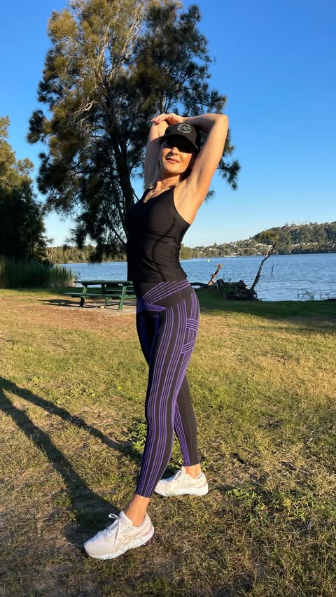 Instagram post by @sandy_j.j_ for Fanka. Caption reads: @fankaofficial has a wonderful range of leggings....