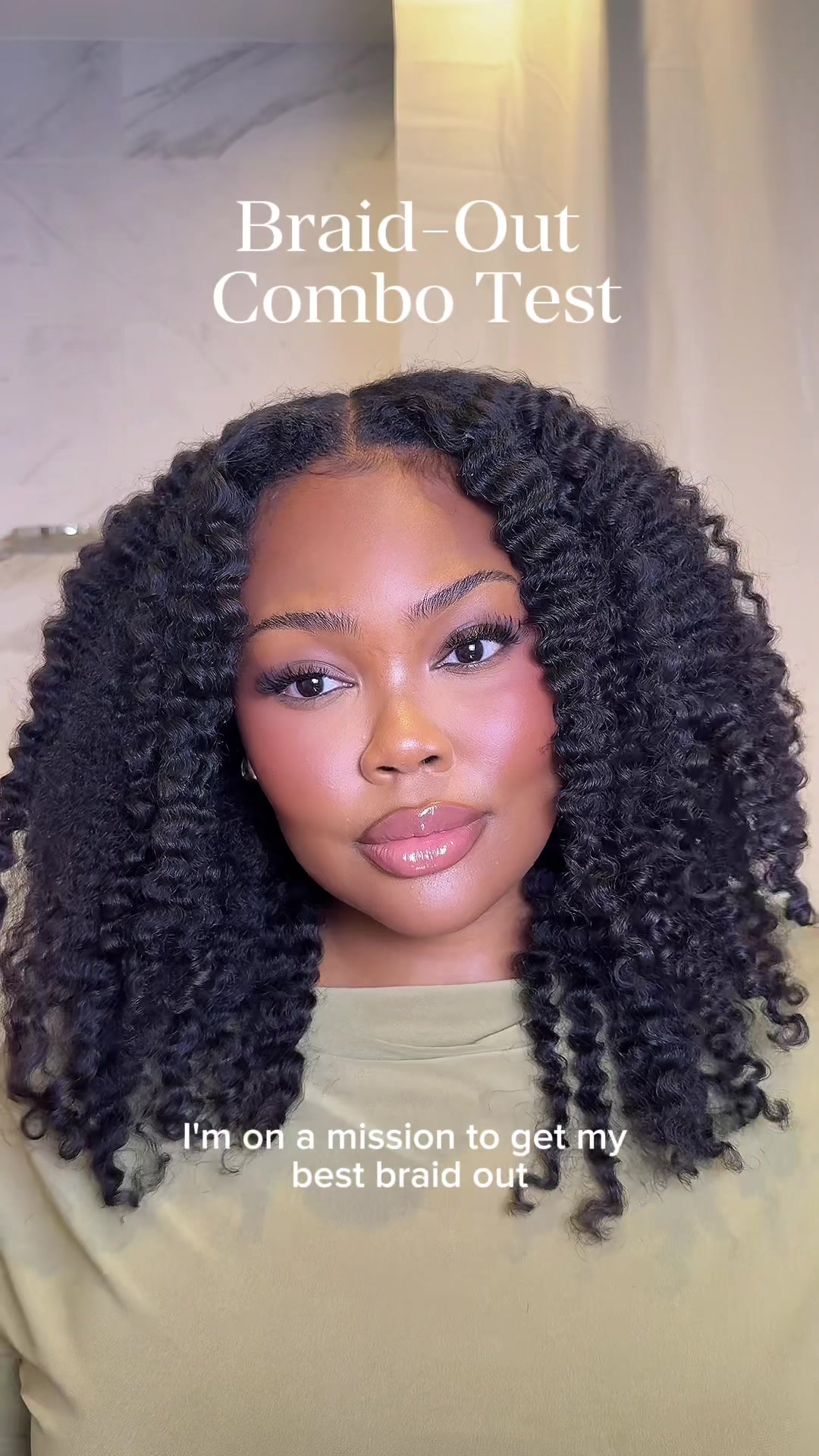 TikTok post by @makaylamashelle for DevaCurl. Caption reads: [...] test and this time I’m using all @DevaCurl....