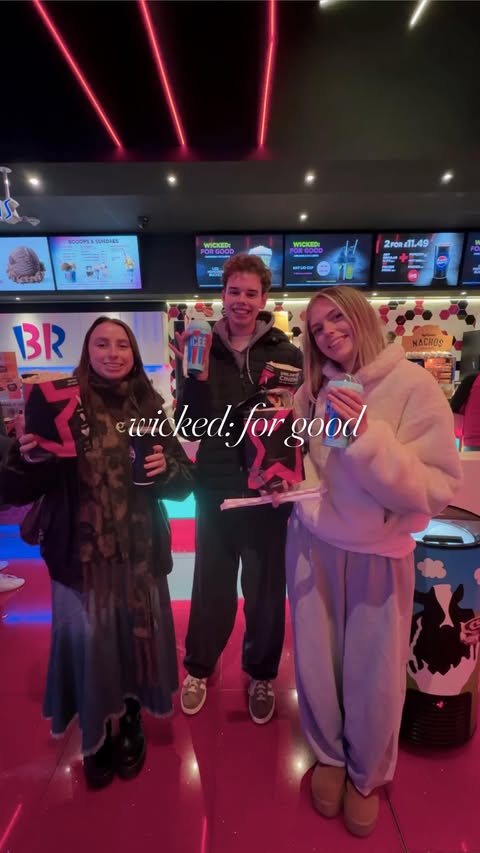 Instagram post by @ceryslovesfilm for cineworld. Caption reads: we were changed for good at the @cineworld wicked:....