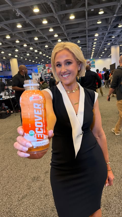 Instagram post by @fangirlsportsnetwork for DrinkRecover. Caption reads: [...] all the 🏈 talk and running around,....