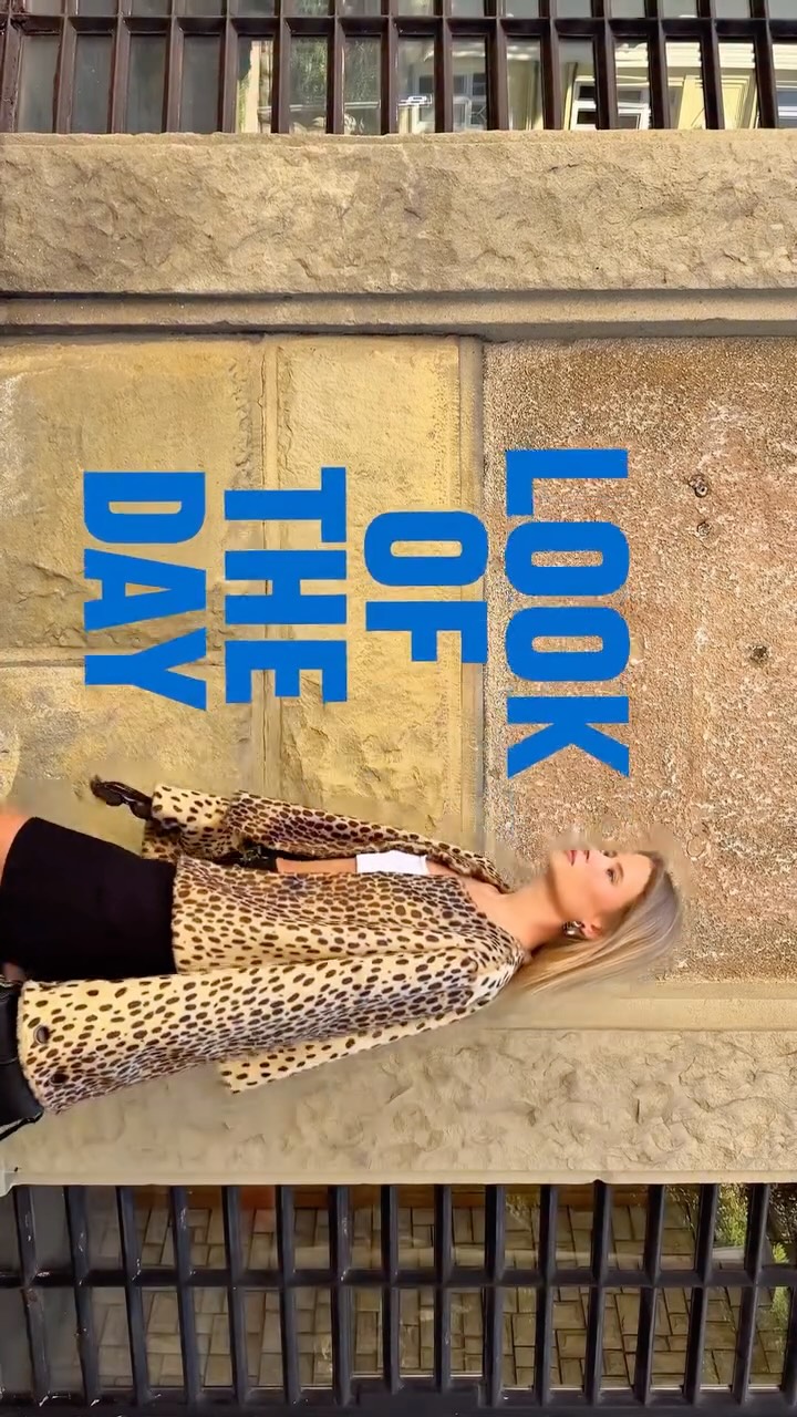 Instagram post by @rogalskazosia for CHARLOTTE SIMONE. Caption reads: Panther jacket 🐆 @charlottesimone 
Bag....