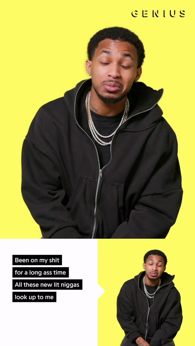 Instagram post by @ddg for Genius. Caption reads: no smoke @genius interview out now on youtube 🔥.