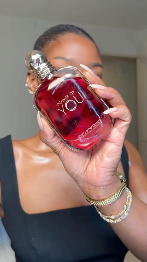 Instagram post by @abakasante for Armani beauty. Caption reads: #armanibeautypartner Going out tonight [...].