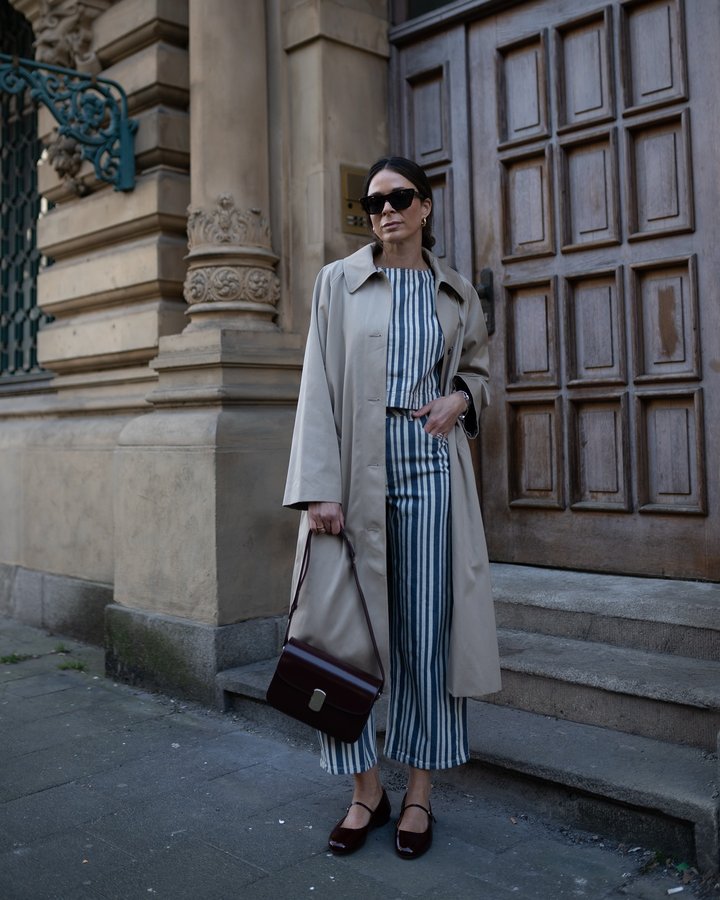 Instagram post by an influencer for Sézane. Caption reads: rate my @sezane #ootd - which look do you like....