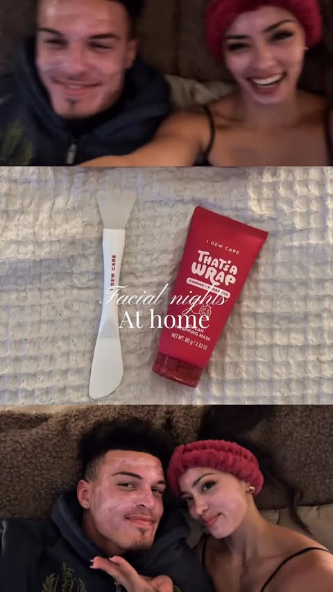 Instagram post by @calidoniomia for I Dew Care. Caption reads: [...] good mask at home! Spoil yourself with....