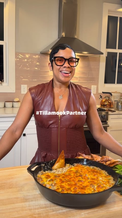 Instagram post by @candacehawk for Tillamook. Caption reads: [...] dip is a starter in my lineup! 🔥....