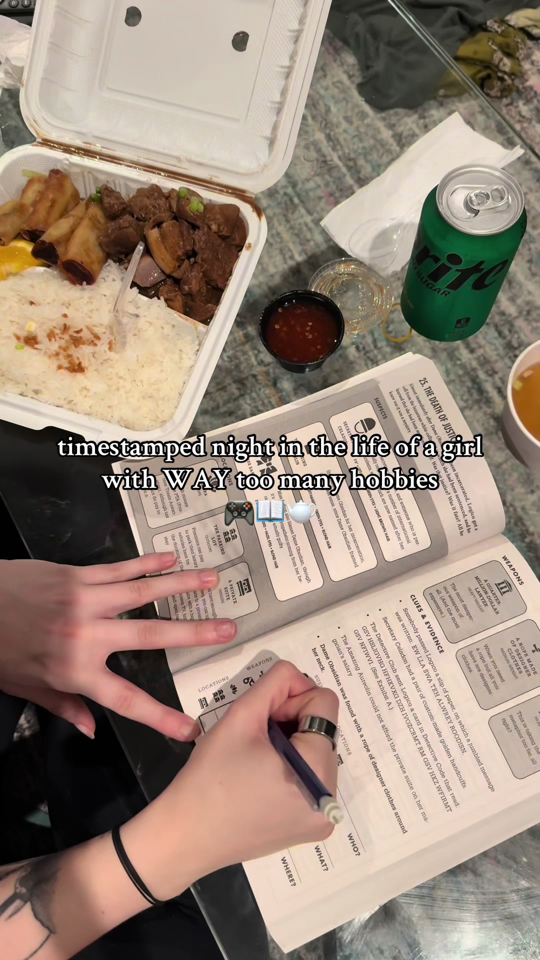 TikTok post by @diaryoflo_ for Aerie. Caption reads: just another night in my life, timestamped....