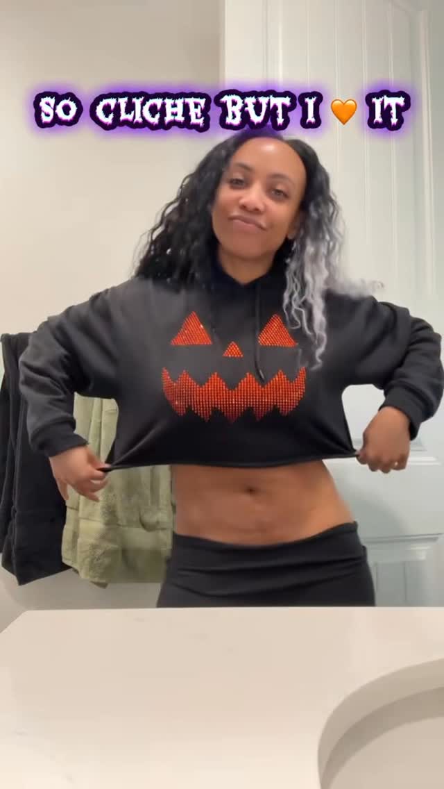 Instagram post by @michelle_mcdaniel for Spirit Halloween. Caption reads: It’s such a gimmick so cliche but @spirithalloween....