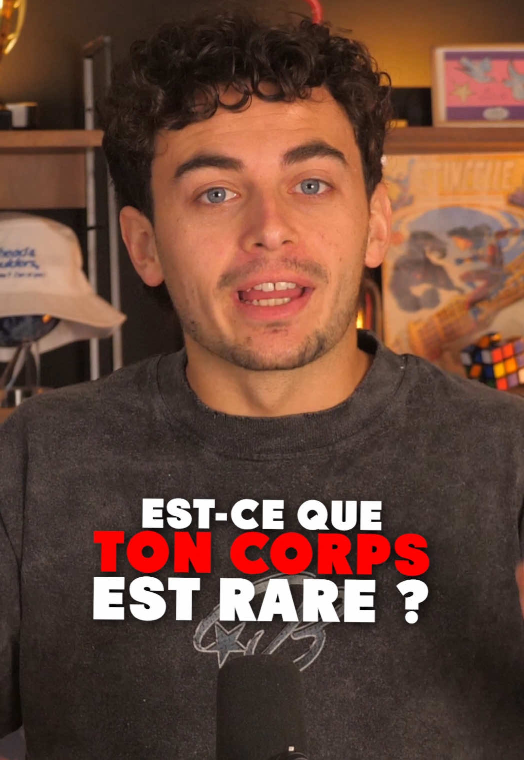 TikTok post by @cesar_cultureg for Head&Shoulders. Caption reads: Alors, est-ce que ton corps est rare ? Si tu fais....