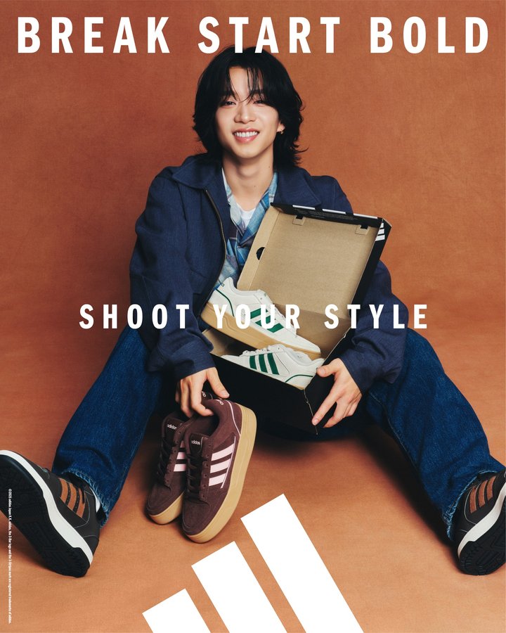 Instagram post by @shoot_mori_official for ABC-MART KIDS. Caption reads: .
／
👟 adidas BREAK START ×....