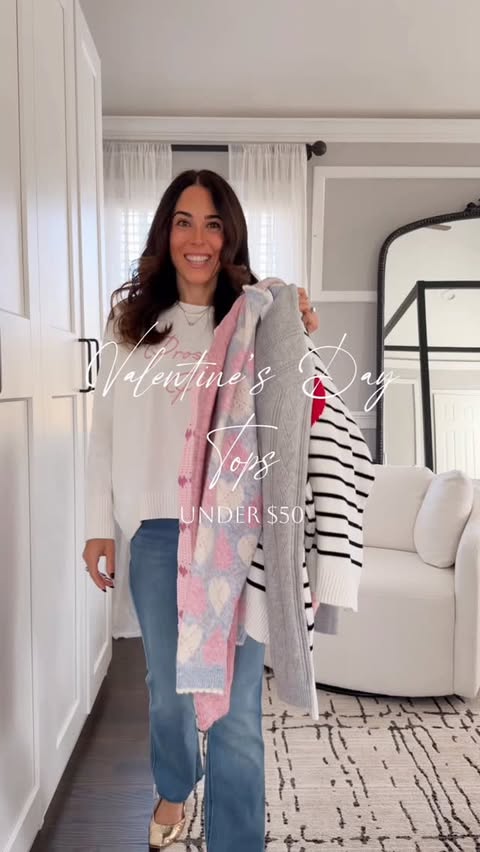 Instagram post by @mrscasual for Nordstrom Rack. Caption reads: [...] links
Valentine’s Day sweaters from....