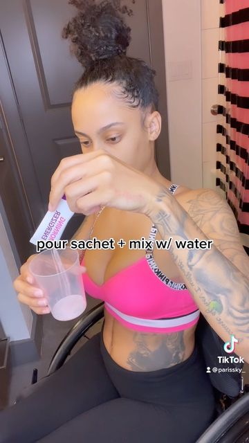 Instagram post by @parisskyy_ for Boombod. Caption reads: #ad @boombod’s shot program already has me....