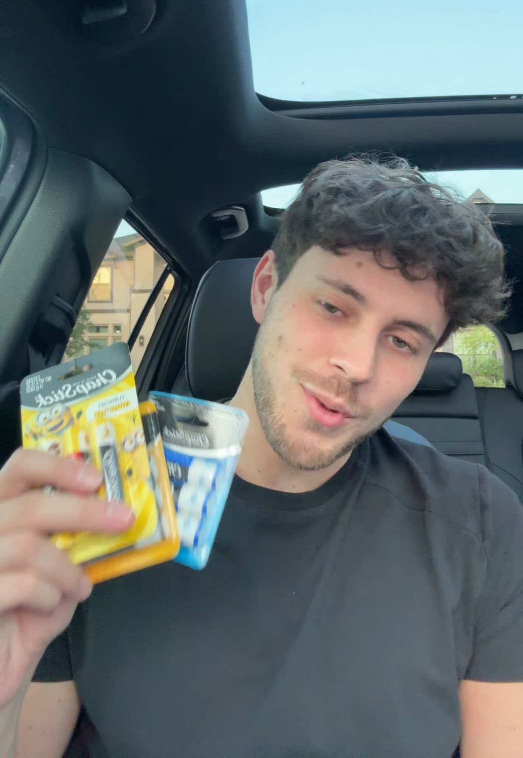 TikTok post by @dalmatean for ChapStick. Caption reads: @ChapStick.US thank you guys! ❤️ #fypage #unboxing....