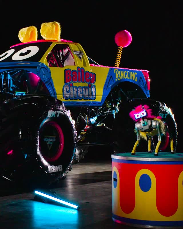 Instagram post by @coryrummell for Monster Jam. Caption reads: Monster Jam is excited to announce that Ringlings....