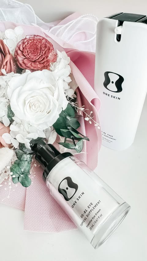 Instagram post by @the_stephen_3 for OneSkin. Caption reads: This year I focused on skincare with @oneskin.co....