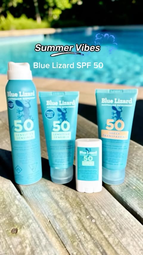 Instagram post by @thebestfacebeautyblog for Blue Lizard Australian Sunscreen. Caption reads: 💪 Are You Ready To Be FEARLESS? Be fearless in....