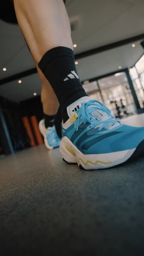 Instagram post by @renevogel26 for LES MILLS. Caption reads: [...] #adidastraining #adidaslesmills @adidas....