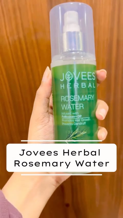 Instagram post by @go_glamlushbeauty for Jovees Herbal. Caption reads: Jovees Herbal Rosemary Water 🌿✨ My go-to for a....