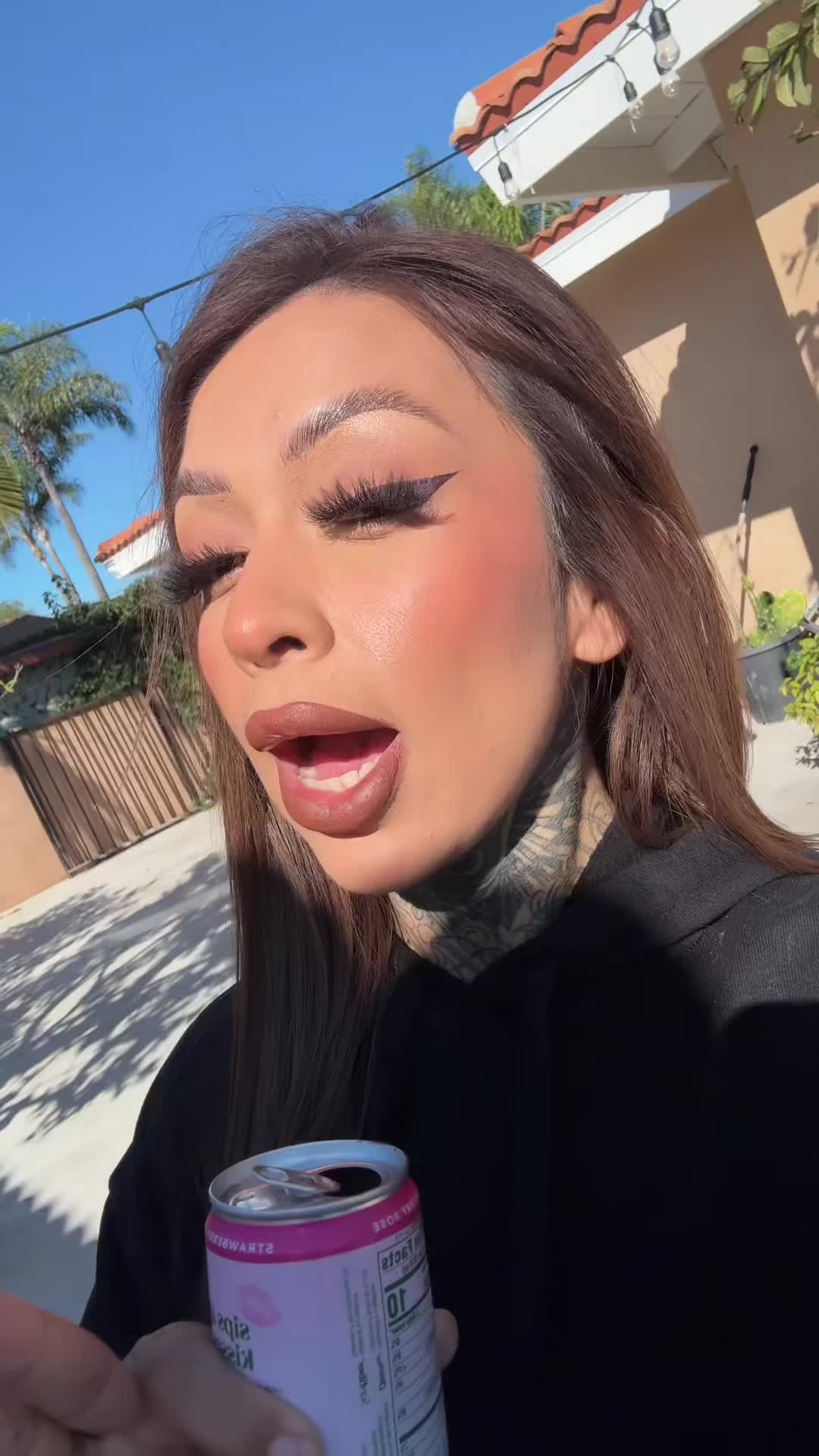 TikTok post by @queenxmelissa for Tower 28 Beauty. Caption reads: [...] eyes 🩷 #serumconcealer #tower28beauty....