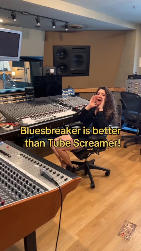 Instagram post by @jburdsbeats for Reverb. Caption reads: thoughts? 🤔 
.
.
.
#foundonreverb #tubscreamer....