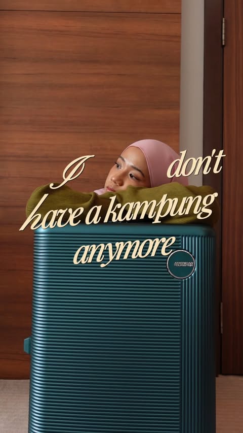 Instagram post by @ninahasnul for American Tourister. Caption reads: [...] Pro and Hall Pack Backpack. Catch....