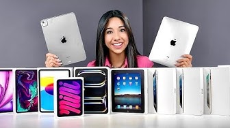 YouTube post by @TheSarahGrace for Paperlike. Caption reads: I Bought EVERY iPad to Ever Exist .