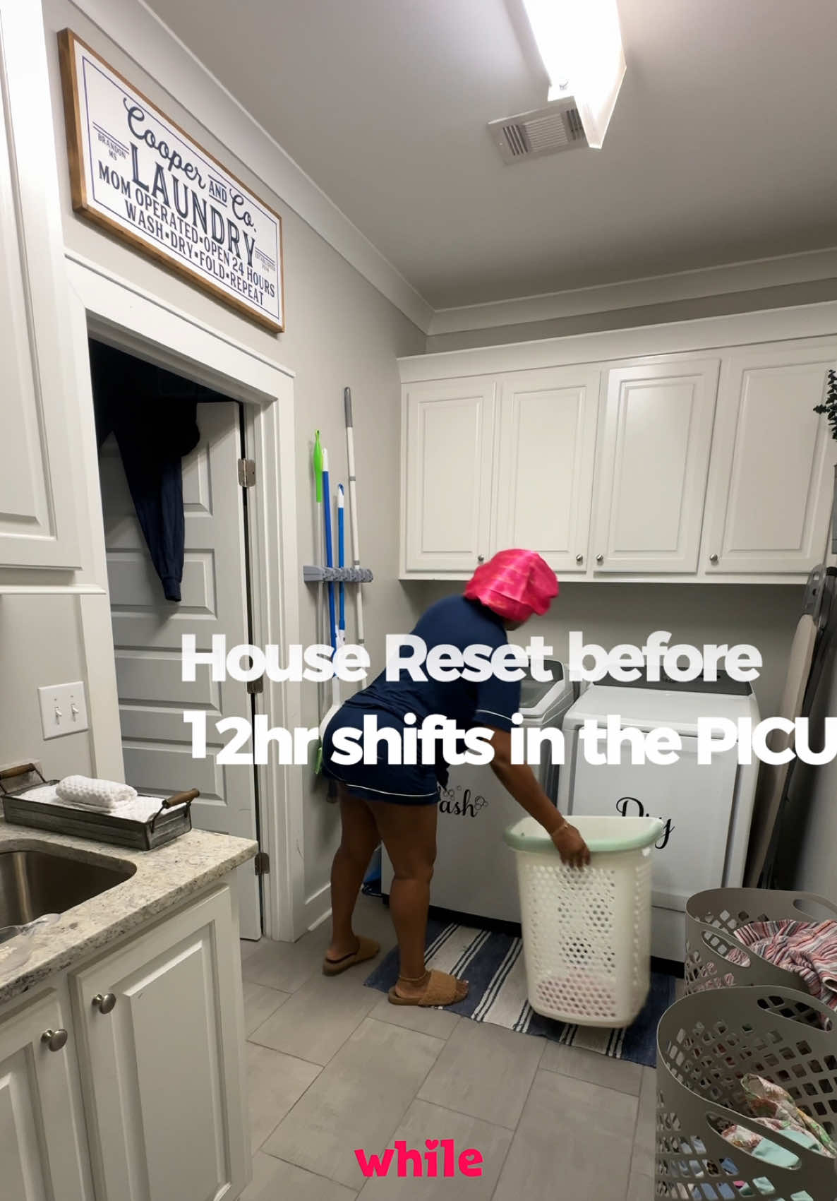 TikTok post by @_nursebaemel for O-Cedar. Caption reads: [...] @Fabulosobrand @Scrubbing Bubbles @O-Cedar....