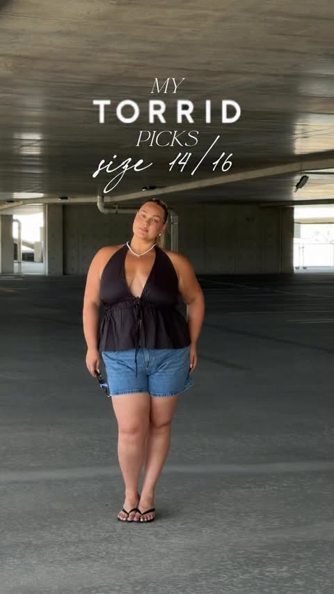 Instagram post by @jordanrokus for Torrid. Caption reads: my perfect picks from @torrid 💖 you can shop them....