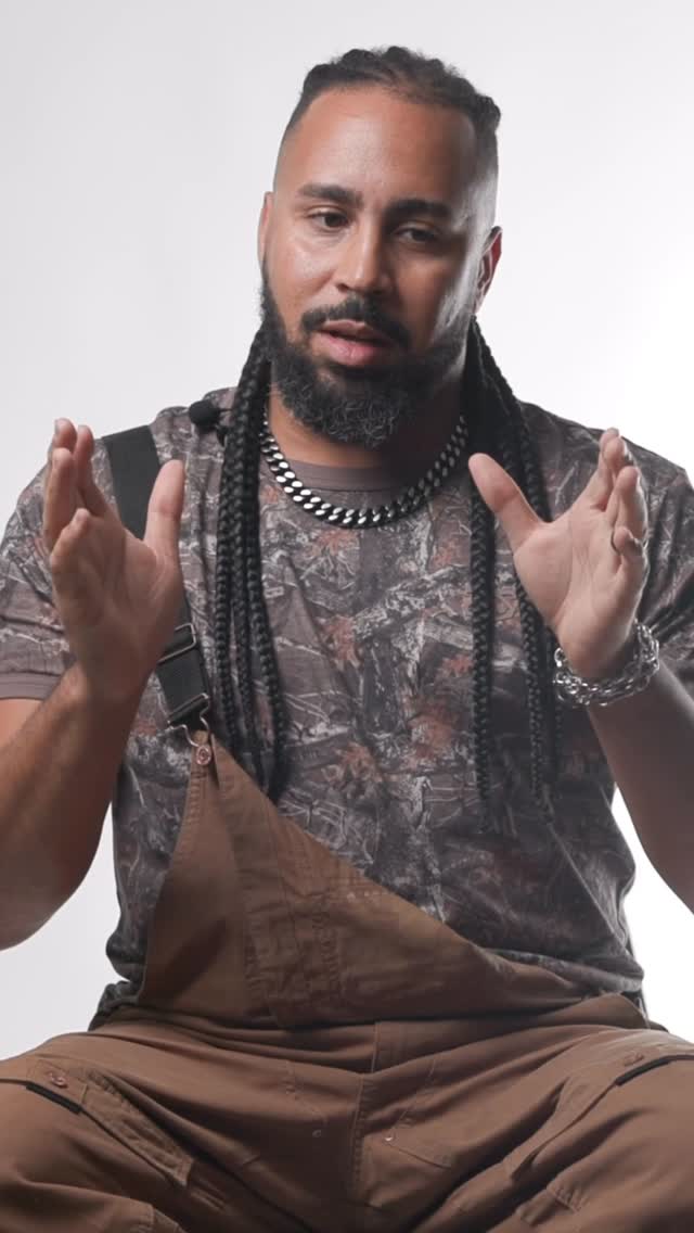 Instagram post by @mrmikev1 for Nasty Pig. Caption reads: Watch our amazing designer @mrmikev1 talk about....