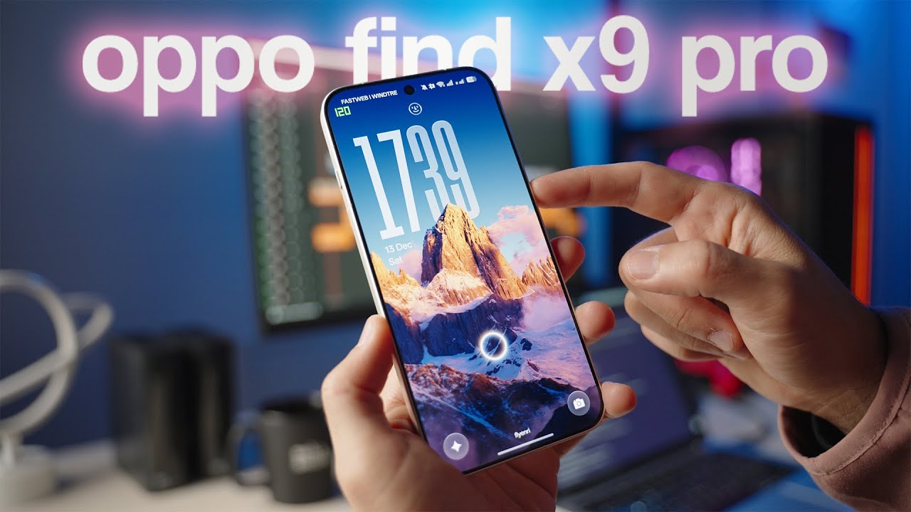 YouTube post by @FlyEnri for Skillshare. Caption reads: OPPO Find X9 Pro Review: Is the Hype Actually....