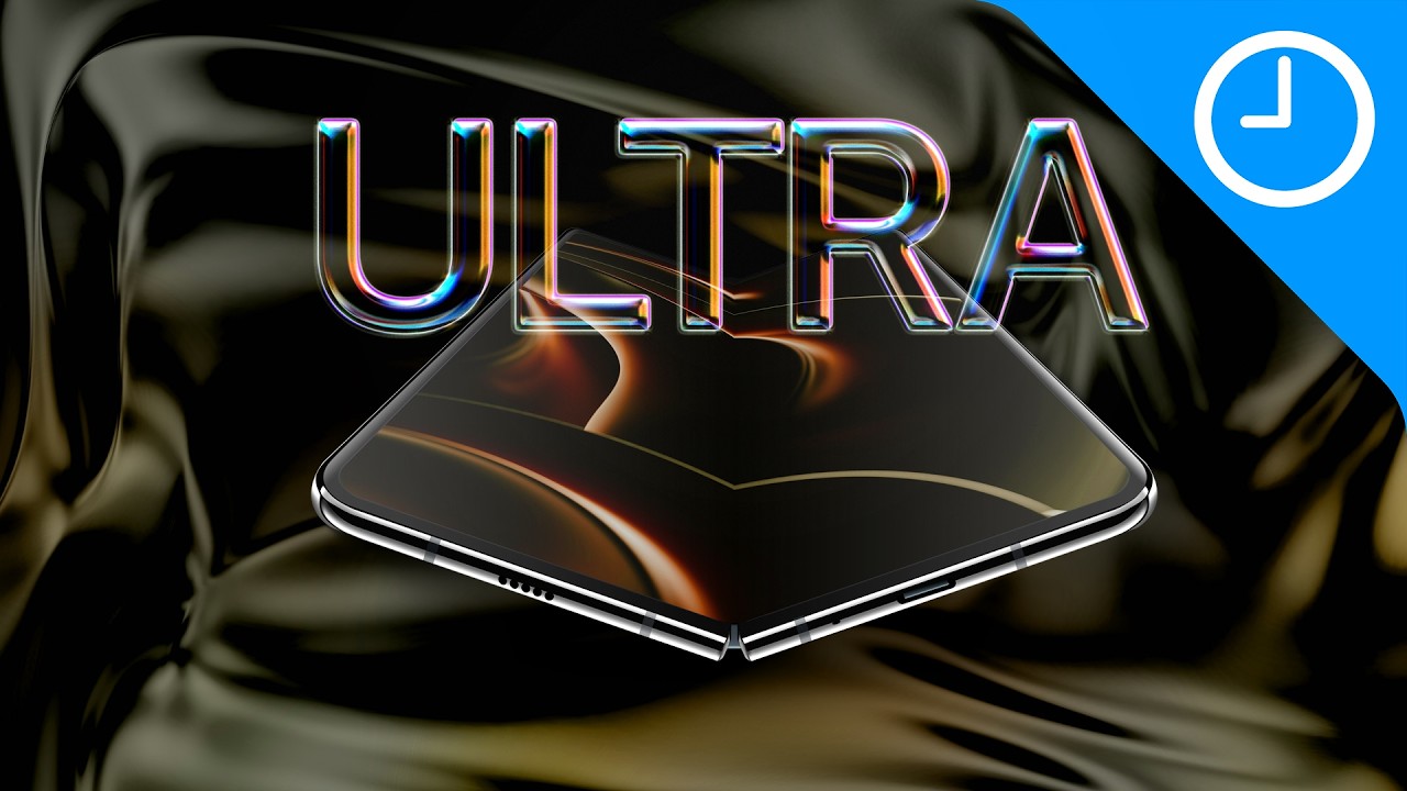 YouTube post by @9to5Mac for KUXIU. Caption reads: Apple’s First Foldable iPhone Details — It’s Wild!.