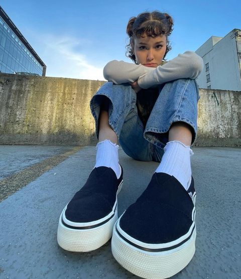 Instagram post by @inyourdre4mz for Toms. Caption reads: Sunnier days in my new @TOMS Fenix.