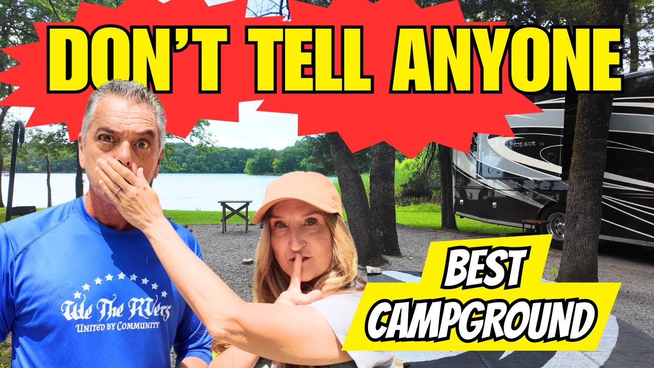 YouTube post by @oureverydaygetaway for Jasionbike. Caption reads: Best Army Corps of Engineers Campground - Full....