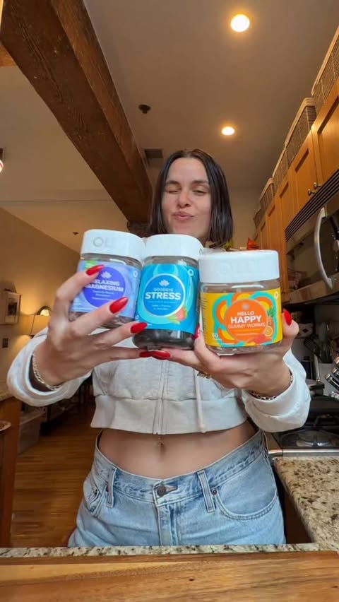 Instagram post by @katenorkeliunas for OLLY. Caption reads: [...] same me – just a little more supported....