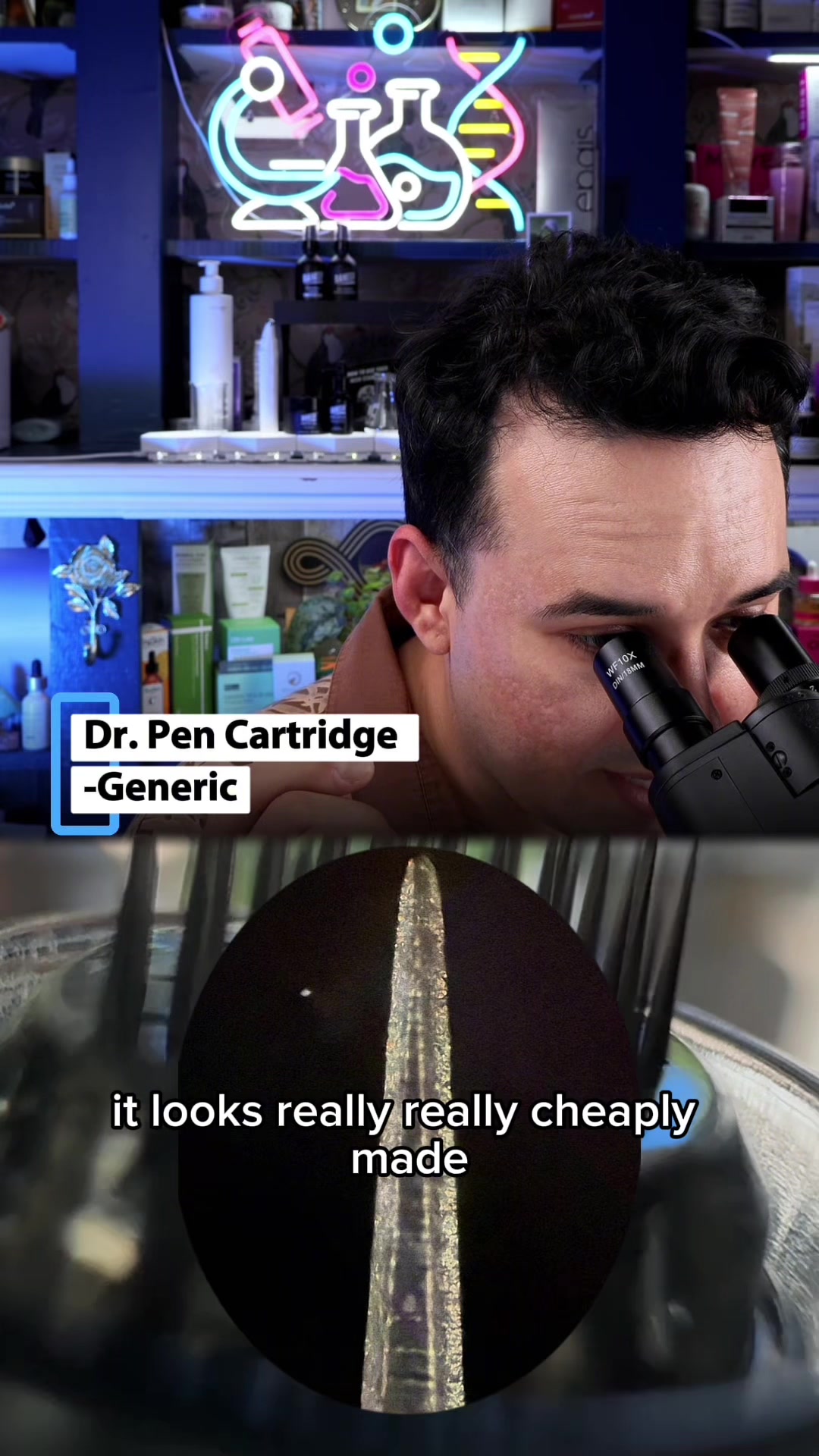 TikTok post by @healingscarswithjose for Banish. Caption reads: [...] needles you want me to check ✅ 🪡 🔬 @BANISH....