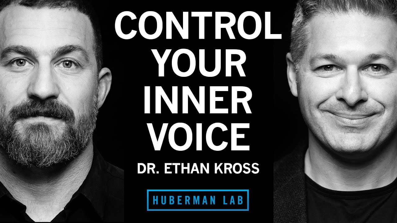 YouTube post by @hubermanlab for Joovv. Caption reads: How to Control Your Inner Voice & Increase Your....