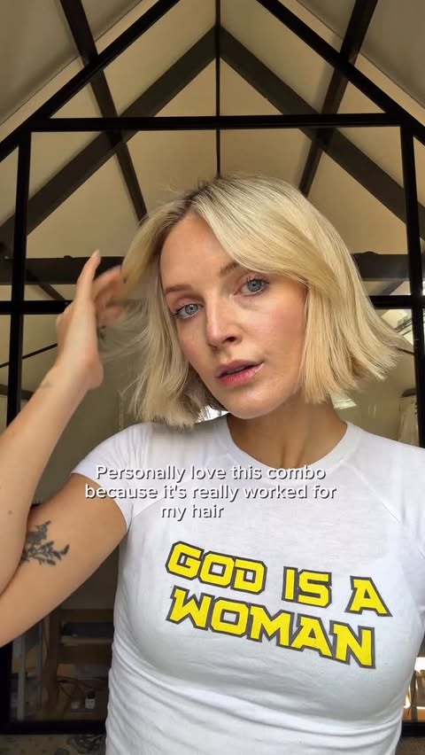 Instagram post by @pollyvnewman for OUAI. Caption reads: [...] and colouring. Really recommend @theouai....