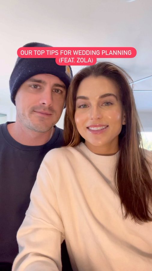 Instagram post by @jessclarke_ for ZOLA. Caption reads: [...] 
You can keep track of everything with @zola....